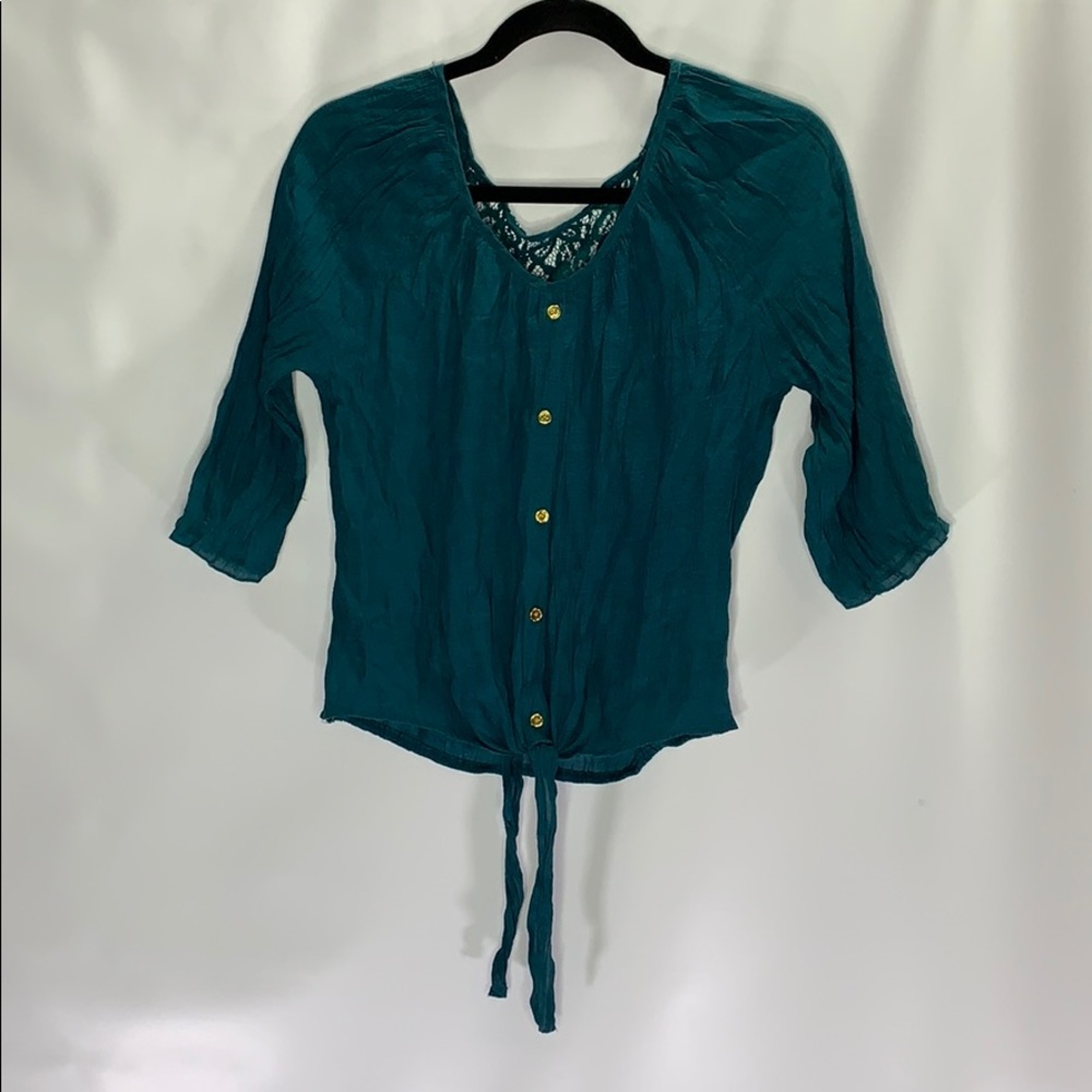 Joelle Lace back shirt size L